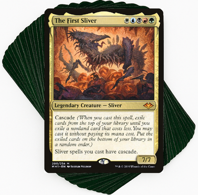 sliver commander deck mtg MTG Commander Deck EDH Deck Sliver Hivelord 100 Magic Cards Custom Slivers  Sliver Kindred 5 Color main image 1