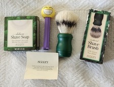 SURREY BOAR HAIR Shaving Brush w/Soap New w/Box Wear