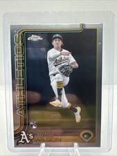 Jacob Wilson 2025 Topps Chrome #96 Rookie RC Athletics