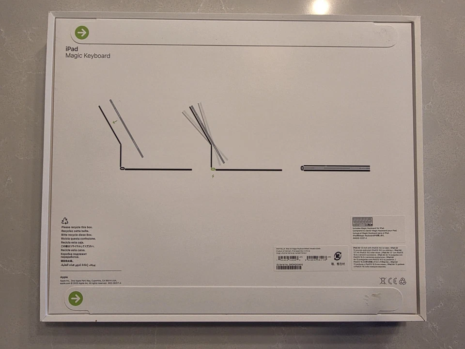 Apple Magic Keyboard for iPad Air 13-inch (M2, 2024)  Black – A3340 (SEALED NEW) - Image 2 of 3