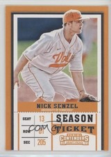 2017 Panini Contenders Draft Picks Season Ticket Nick Senzel (Fielding) #15 2x6