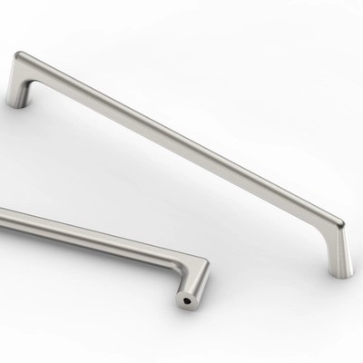 9BUILD 9 Stück Schrankgriffe Schublade Zug Küchentür Gebürstetes Satin Nickel 192 mm