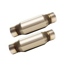 Exhaust Pair Of 3 Straight Universal Glass Pack Resonator Muffler 3 Idod ...