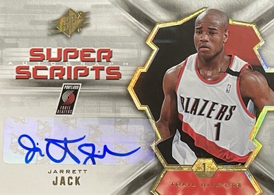 2007-08 SPx Super Scripts Auto JARRETT JACK Portland Trailblazers
