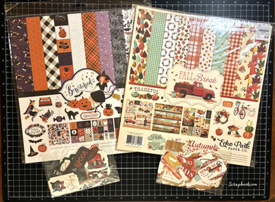 Echo Park 12x12 Collection Kits BEWITCHED Halloween or FALL BREAK Autumn