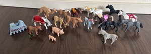 lot of playmobile horses Pig Unicorns Donkey Animal lot