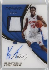 2018-19 Panini Immaculate Rookie 39/99 Khyri Thomas #121 Patch Auto oh4