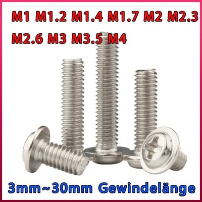 Computer PC Motherboard Schrauben M1 M1.2 M1.4 M1.7 M2 M2.3 M2.6 M3 M3.5 M4