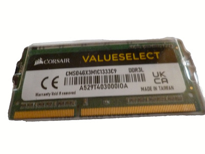 4GB DDR3 SO-DIMM , Corsair CMSO4GX3M1C1333C9 (DDR3L) Neu in OVP