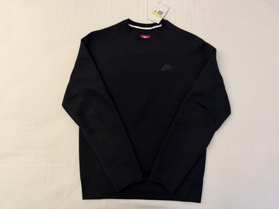 Nike Sportswear Tech Fleece Crew Sweatshirt Black FB7916-010 Men's Size Small