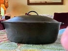 Antique Wagner "0" Cast IronOval Roaster #1287