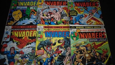 THE INVADERS (1975) #2 18 28 30 33 38 LOT OF 6 CAPTAIN AMERICA BUCKY