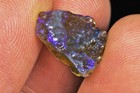 1.7Ct Natural Black Lightning Ridge Opal Facet Rough Nugget Specimen PWb7913 — photo 3