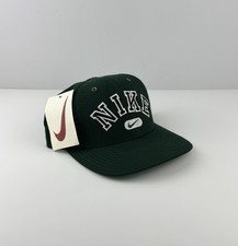 NWT Vintage 90s Nike Swoosh Fitted Hat Green ...