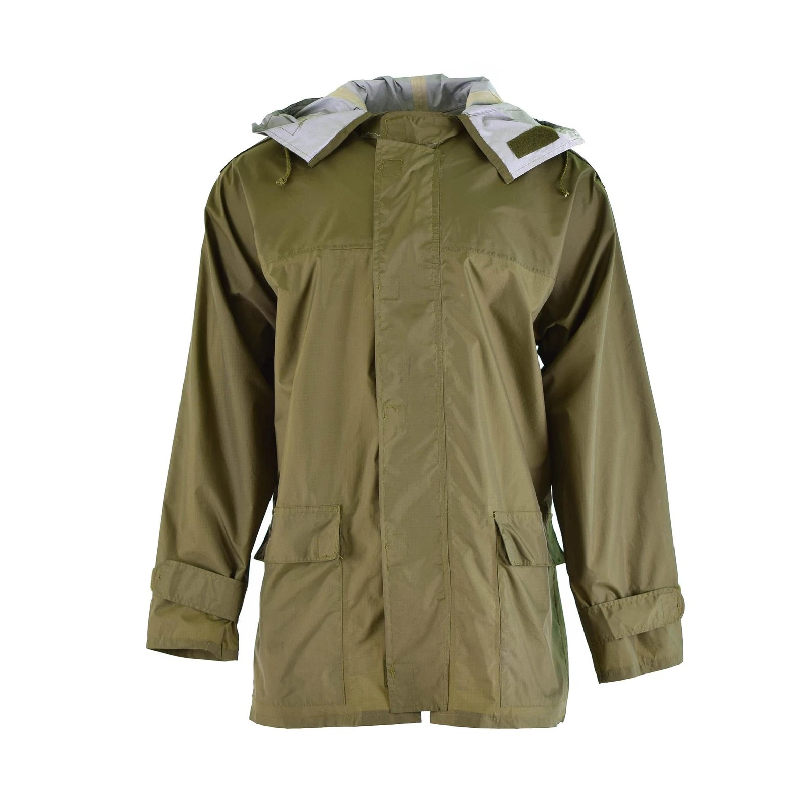 Genuine Danish Army Rain Jacket Waterproof Hooded Olive Green