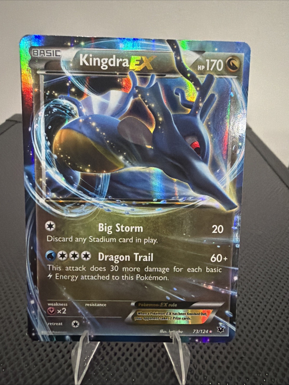 Pokemon TCG Kingdra EX 73/124 Fates Collide Holo