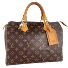 Louis Vuitton Monogram Speedy 30 Coated Canvas Fabric Brown Handbag 4816
