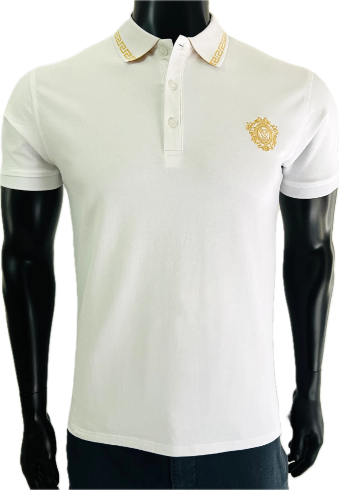 Men White Polo Shirt Vèrsace
Opens in a new window or tab
