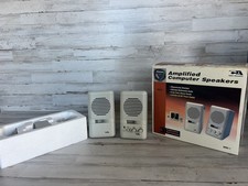Vintage Amplified Computer Speakers Cyber Acoustics - MMS - 1 New Open Box