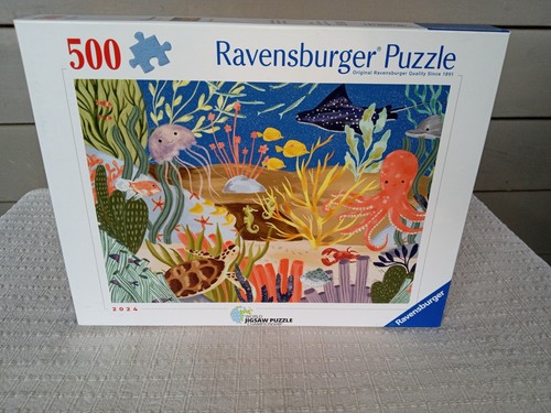 Ravensburger Ocean Whimsy 500 Piece Jigsaw Puzzle Complete 2025