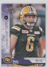 2018 Upper Deck CFL Purple 5/15 Sean Whyte #8 i9i