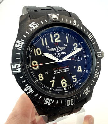  BREITLING Colt Skyracer X74320 Brightlight case Quartz Men's Watch #W291 Black