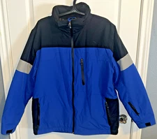 Polar Edge Men's Jacket - Large, Ski / Snowboard Coat (Shell Only), Blue & Black