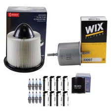 Denso Tune Up Kit NGK 8 Spark Plugs & 8 Boots Kit For Lincoln Continental 4.6 V8