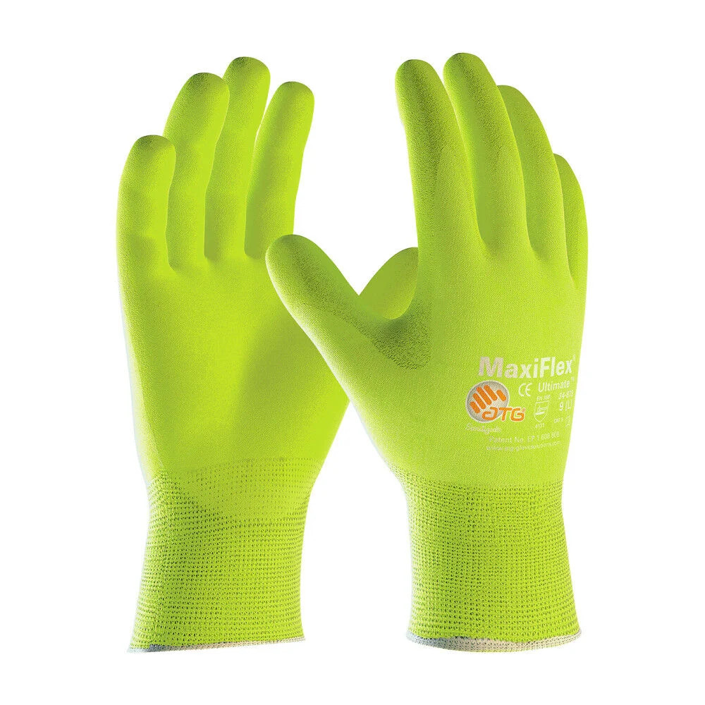 Защитные промышленные перчатки Hi-Vis желтого цвета Maxiflex Ultimate 19390₽