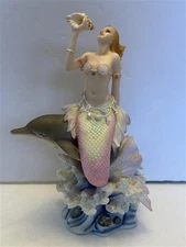 Mermaid On Dolphin Figurine Summit Collection