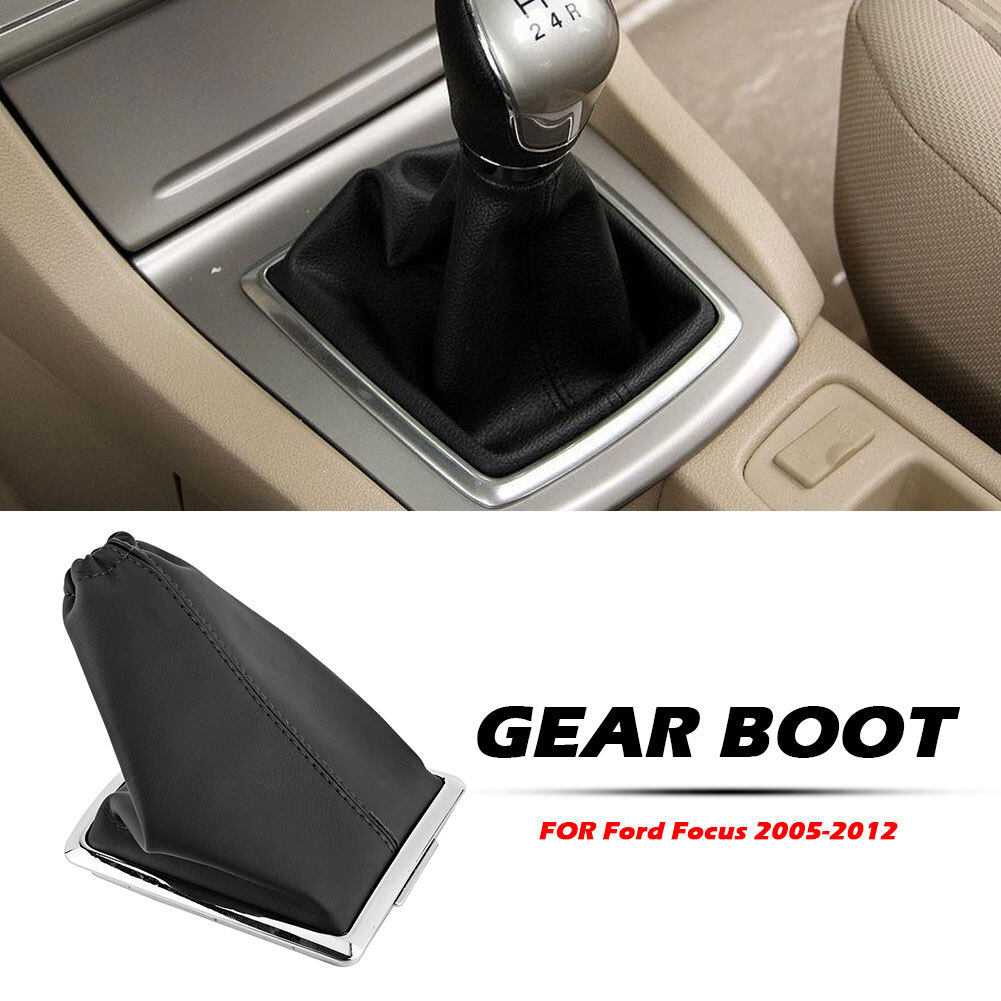 Car Handbrake Gear Gaiter PU Leather Dust Cover Case for Ford Focus