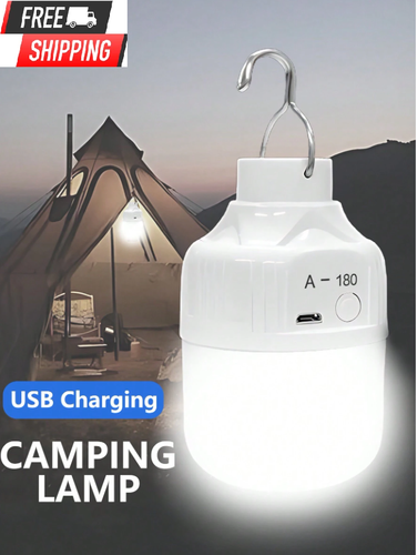 500mAh USB Rechargeable LED Camping Light - Portable Emergency Tent Lamp
