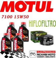 APRILIA Shiver 900 2017 2019 KIT TAGLIANDO 4 LT MOTUL 7100 15W50 + FILTRO OLIO