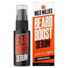 Suero para el crecimiento de la barba Wild Willies para hombres - Barba natural