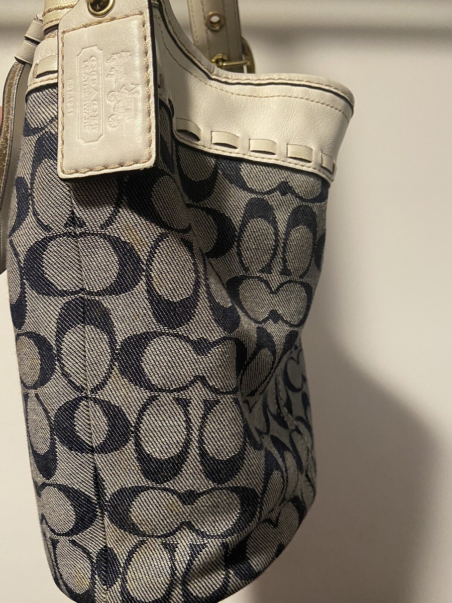 美品　Coach Denim Aacessory Porch Bag Coach Patchwork Denim Exterior Shoulder Bags Bags & Handbags