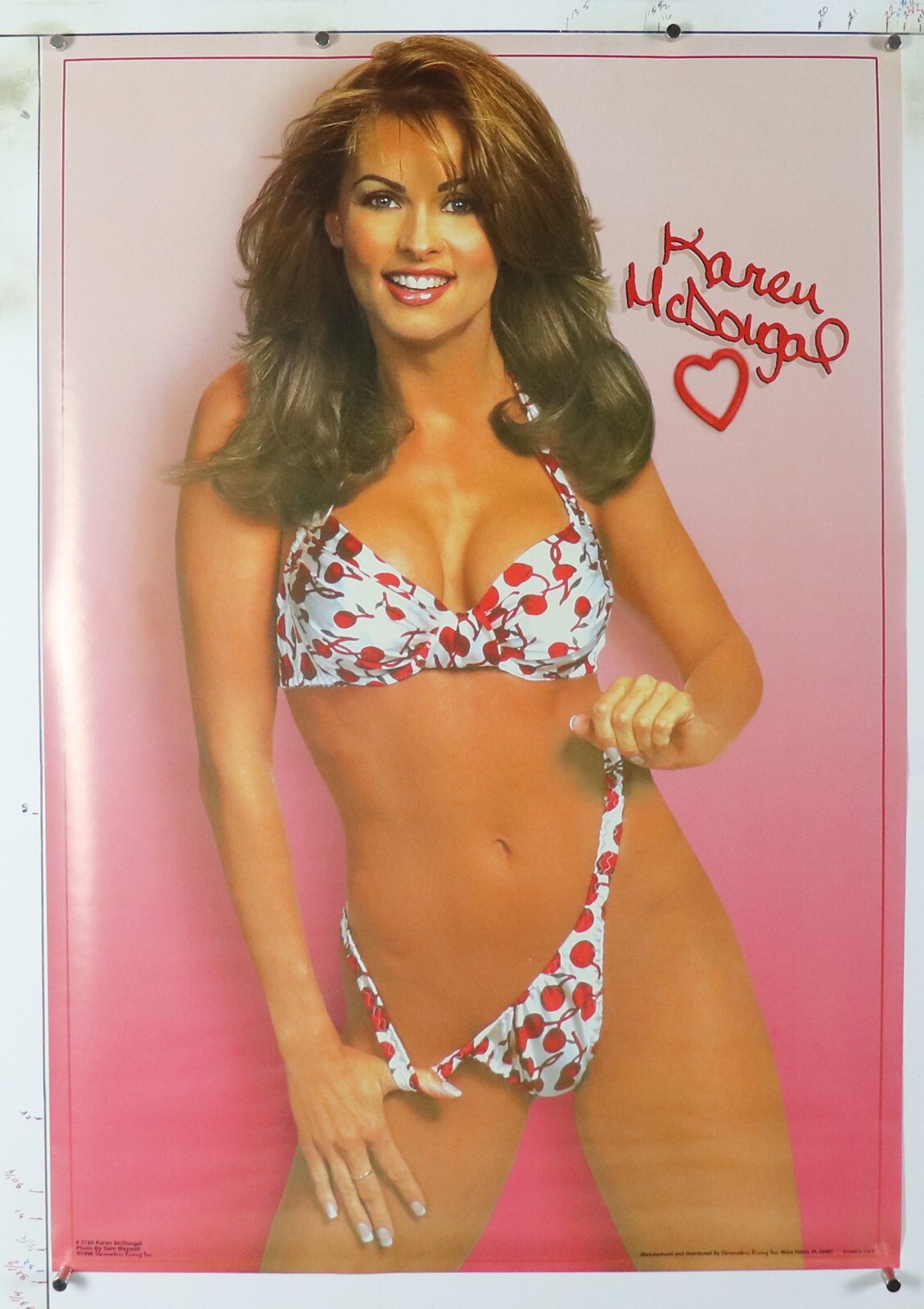 Karen Mcdougal Rare Vintage pin up poster 22.50" X 32" NOS (B188) | eBay