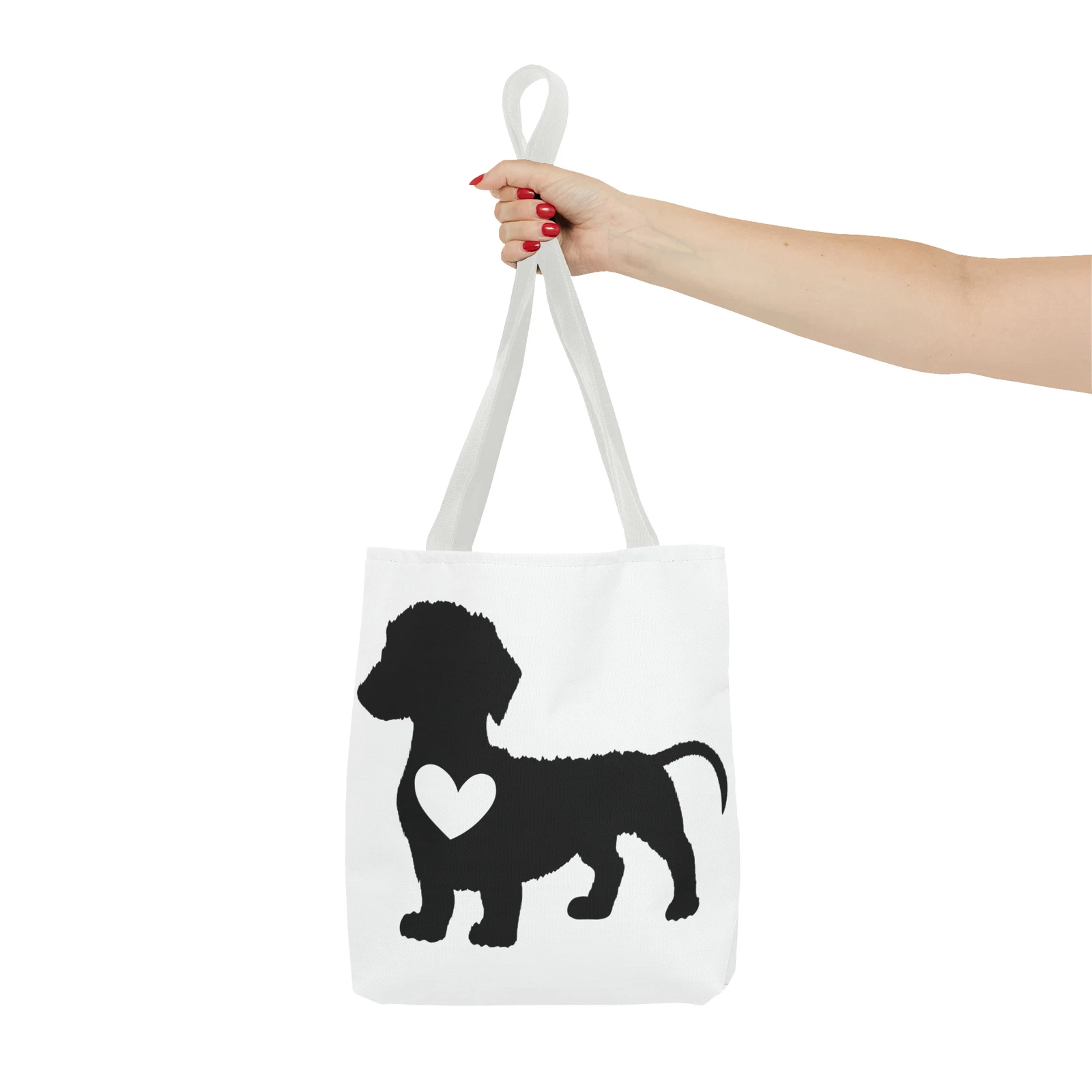 Dachshund Dog with a Heart Tote Bag (AOP)