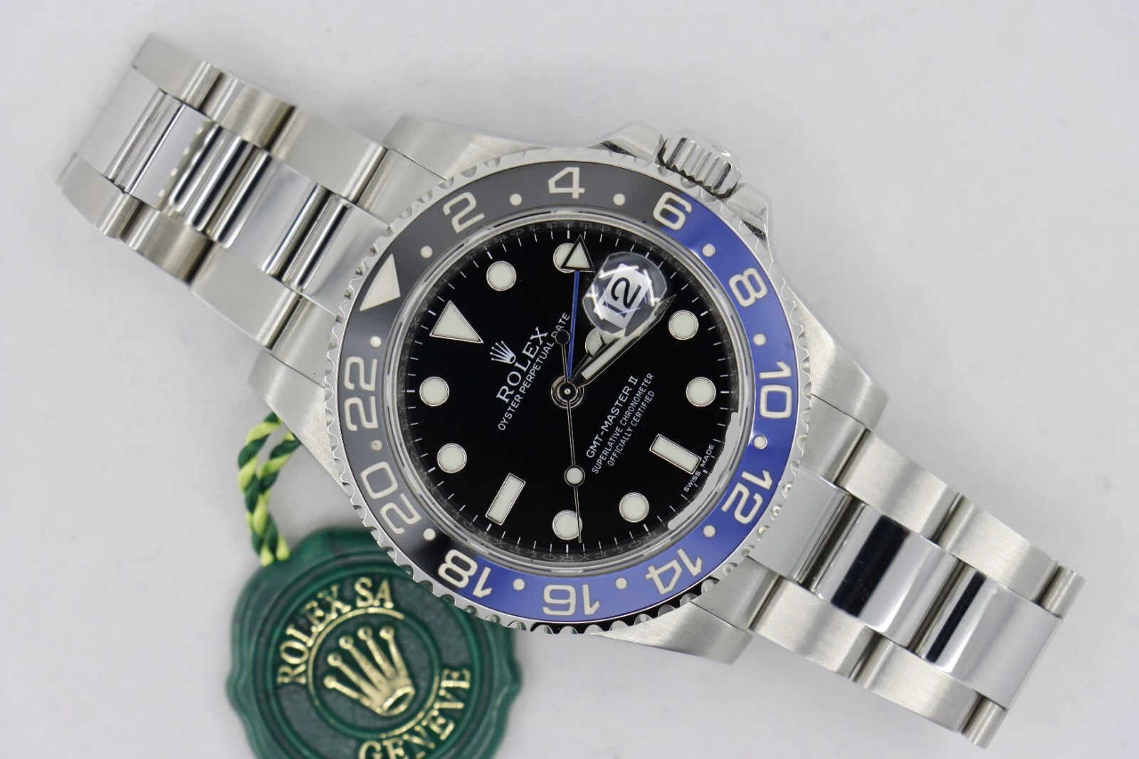 Rolex GMT-Master II 116710BLNR Batman Oyster Band Blue & Black Bezel Year 2016