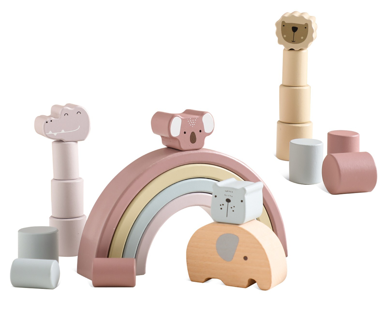 Wooden animals toys  animal set Wooden figurines Gifts for kids