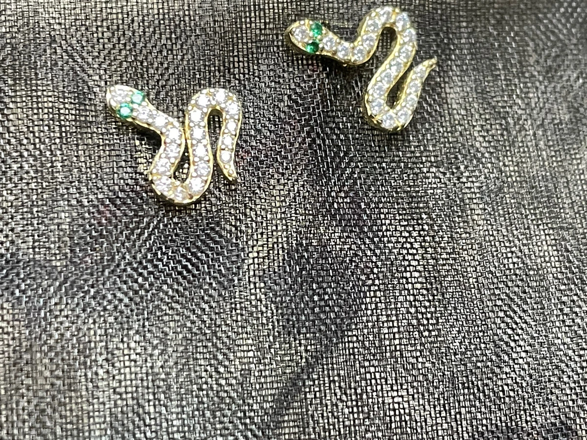 Adina s Beautiful Jeweled Snake Earrings eBay