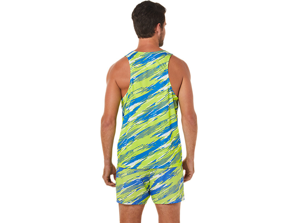 Men's Asics COLOR INJECTION SINGLET and SHORTS Running Wear