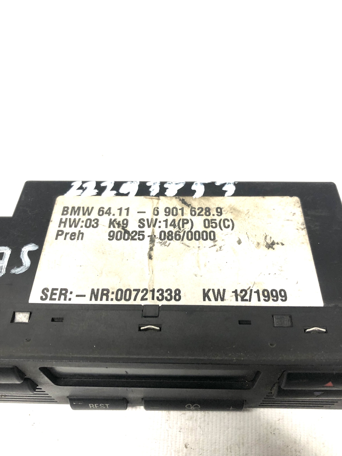 BMW 5 E39 Climate control unit 69016289 1999 22293853 eBay