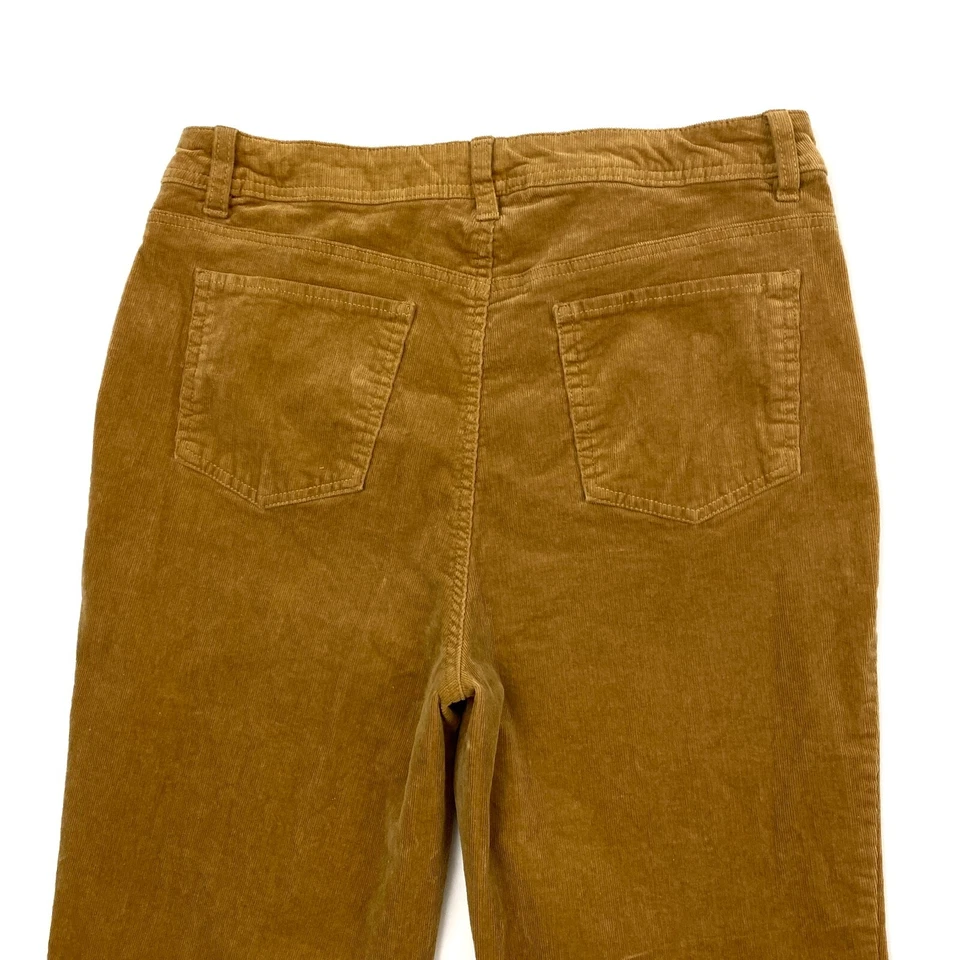 Pantalones de pana Style & Co de pierna recta para mujer talla 14 beige tostado Foto 2 de 4