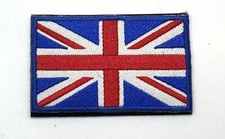 BRITISH FLAG PATCH UNION JACK ENGLAND UK GREAT BRITAIN hook and loop