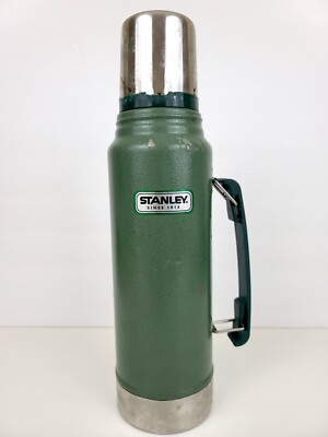 Green Stanley Hammertone Classic Vacuum Thermos Bottle Coffee 1.1