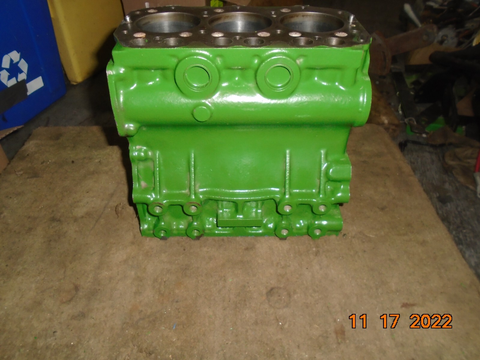 John Deere 322 Yanmar Gas 3TG66UJ Engine Block AM876029 eBay
