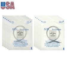 US 10Pcs Dental Orthodontic NiTi 0.012/0.010 180mm Open Coil Spring Medium Force