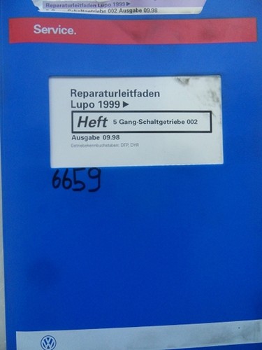 Werkstattbuch Reparaturleitfaden VW Lupo 5 Gang-Schaltgetriebe 002 #6659