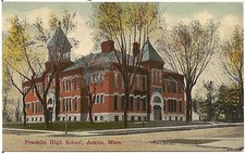Franklin High School in Austin MN Postcard