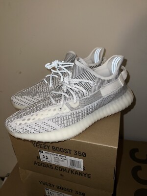 adidas Yeezy Boost 350 V2 Static Non-Reflective size 11 (DS With Box)  192614338843|